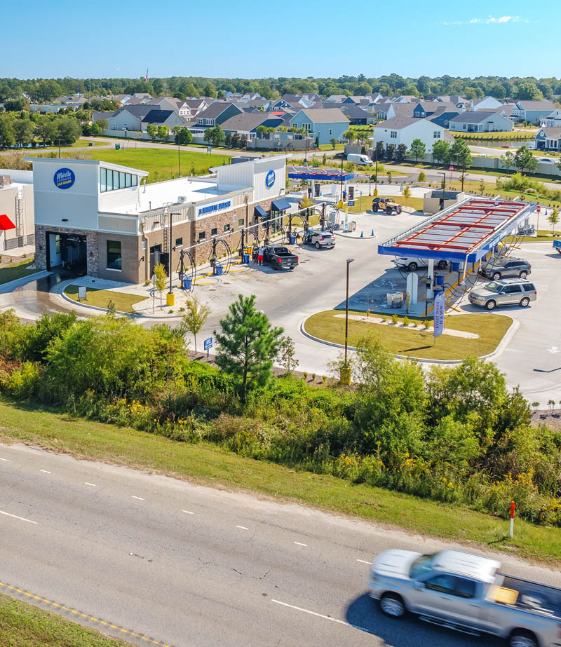 Whistle express car wash front